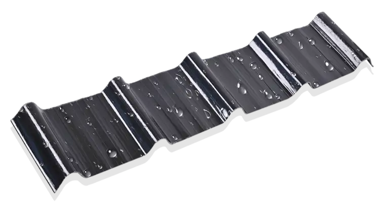 Waterproof transparent roof panels