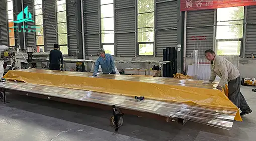 transparent corrugated plastic