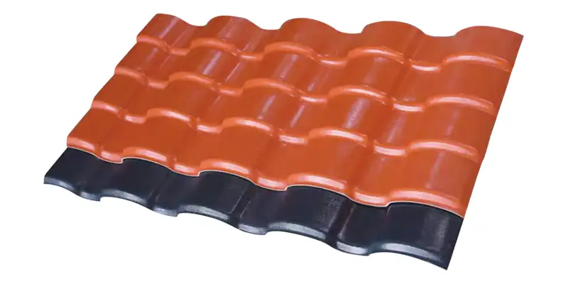Square PVC roof tiles