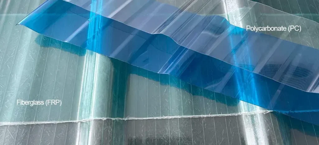 Fiberglass (FRP) ROOF VS Polycarbonate (PC) ROOF