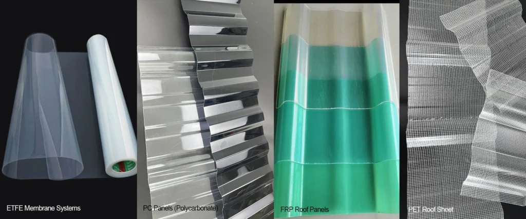 Translucent Roofing Panels Types