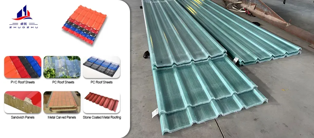 clear fiberglass roof panels