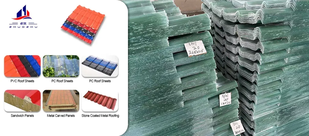 corrugated translucent fiberglass roof panels